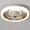 Gold, variant on ZToonmas Fan Ceiling Fan Light 360 Degree Moving Head Bedroom Light Restaurant Home Fan Light Classic