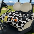 thumbnail image 3 of Yuyamidu Cow Print Golf Cart Seat Covers for 2 Seats Cute Golf Cart Seat Towel Blanket with Front Pockets Travel Sports Club Car Accessories Protect Your Golf Cart Seat, 3 of 8