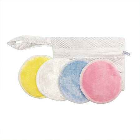 Reusable Makeup Remover Pads,Washable Organic Bamboo Cotton Rounds, Toner Pads, Facial Soft Cleansing Wipes with Laundry Bag