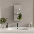 thumbnail image 2 of Bathroom Wall Cabinet Aluminum Black Framed Wall Mounted Medicine Cabinet Adjustable Shelves for Bathroom/Room, 2 of 13