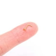 thumbnail image 3 of Implant Grade Titanium Golden Circle Icon L-Shaped Nose Ring, 3 of 5
