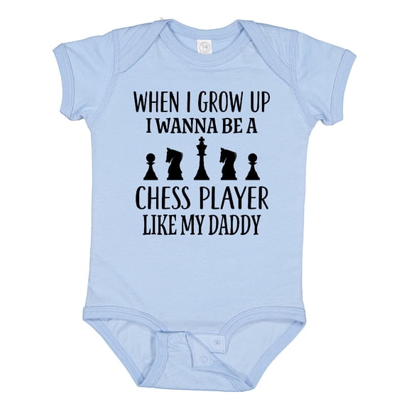 Inktastic Future Chess Player Like Daddy Boys or Girls Baby Bodysuit
