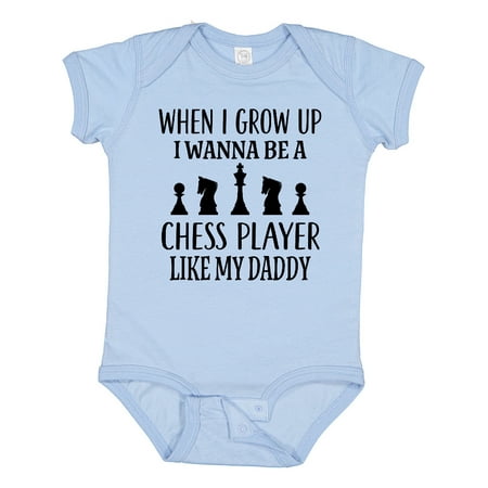 

Inktastic Future Chess Player Like Daddy Gift Baby Boy or Baby Girl Bodysuit