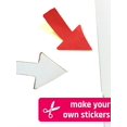 thumbnail image 3 of 20 Sheets, Printable White Sticker Paper, Laser/Inkjet Printing - Matte, Letter Size (8.27" X 11.69"), 3 of 5