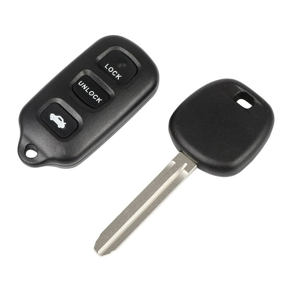 CCIYU 4 Buttons Pack of 1 Car Key Fob Replacement for Pontiac Vibe 1.8L 2003-2008, for GQ43VT14T