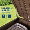 thumbnail image 3 of TROPOW 120 Gal Resin Deck Box, Waterproof Lockable Outdoor Storage Box, Versatile Outside Container for Package Parcels, Patio Furniture Cushions, Garden Tools & Pool Accessories, 3 of 7