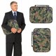 thumbnail image 1 of Bolsa de almacenamiento con asa para libros con diseño de camuflaje verde militar para hombre, 1 of 4