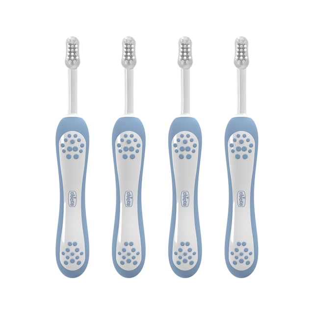 Chicco Set 4 piezas Cepillo Dental 6-36 Meses Azul