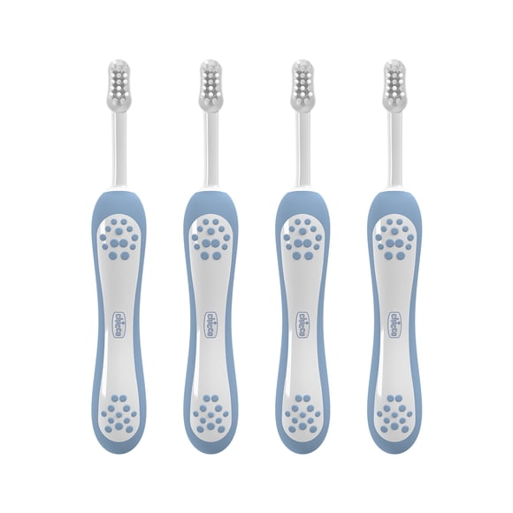 Chicco Set 4 piezas Cepillo Dental 6-36 Meses Azul