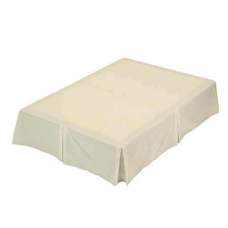 Ivory Full 26' Drop - The Great American Store Bedding Easy on/Easy off 21-Inch Extra Drop Length 1800 Series Double Brushed 100% Microfiber Pleated Bed Skirt - King (Solid, Ivory)