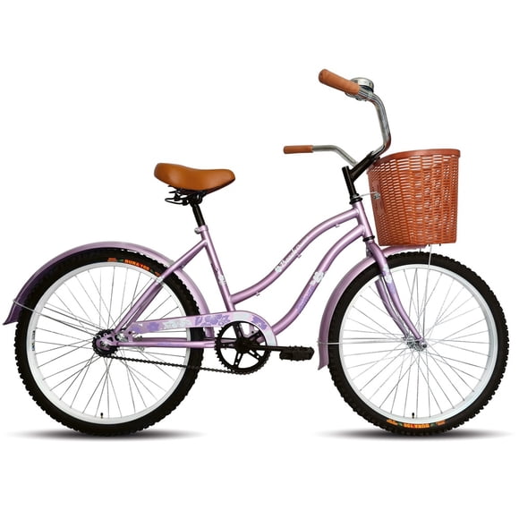 Bicicleta Black Panther Beach Cruiser R24 Equipada Lila