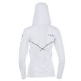thumbnail image 2 of Huk Women's Icon X Hoodie UPF 50+ Long-Sleeve Fishing Shirt, White, Medium, 2 of 6