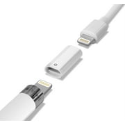 TechMatte Charging Adapter Cable for Apple Pencil and iPad Pro (2 Pack, White)
