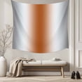 thumbnail image 5 of Gray Orange Tapestry for Bedroom Wall Hanging Tapestry, Modern Gradient Geometric Ceiling Backdrop Tapestries Poster Blanket Wall Decor for Teens Room Living Room Dorm 59" x 90", 5 of 8