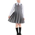 thumbnail image 4 of Auroural Girl's Ruffled Sleeveless Pleated Skirt Casual Spring Dress Princess Dress, 4 of 5