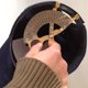 thumbnail image 2 of Regla de casquillo de 49-62cm con escala clara de acero inoxidable y latón, regla de tamaño de sombrero para adultos Feliz Sencillez, 2 of 5