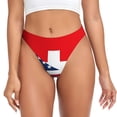 thumbnail image 1 of Fotbe USA Switzerland Tanga Sin Costuras para Mujer con Estampado – Panties Invisibles, Transpirables y Cómodos para Uso Diario-4X-Large, 1 of 6