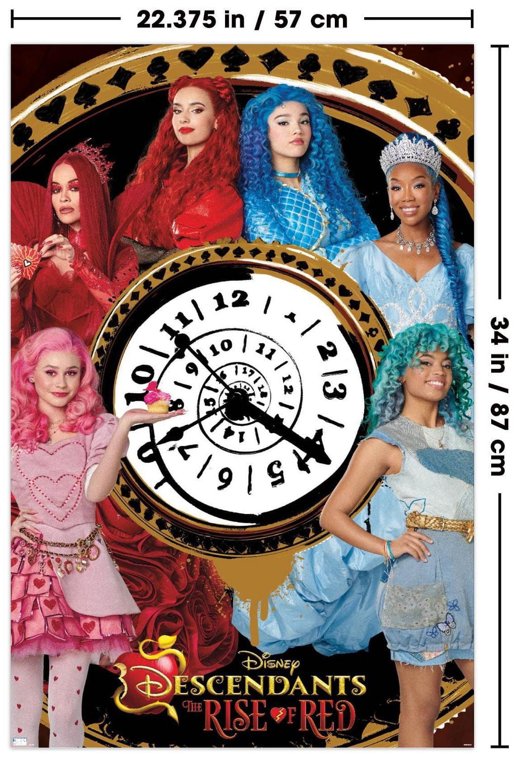 Disney Descendants: The Rise of Red - Group Wall Poster, 22.375" x 34"