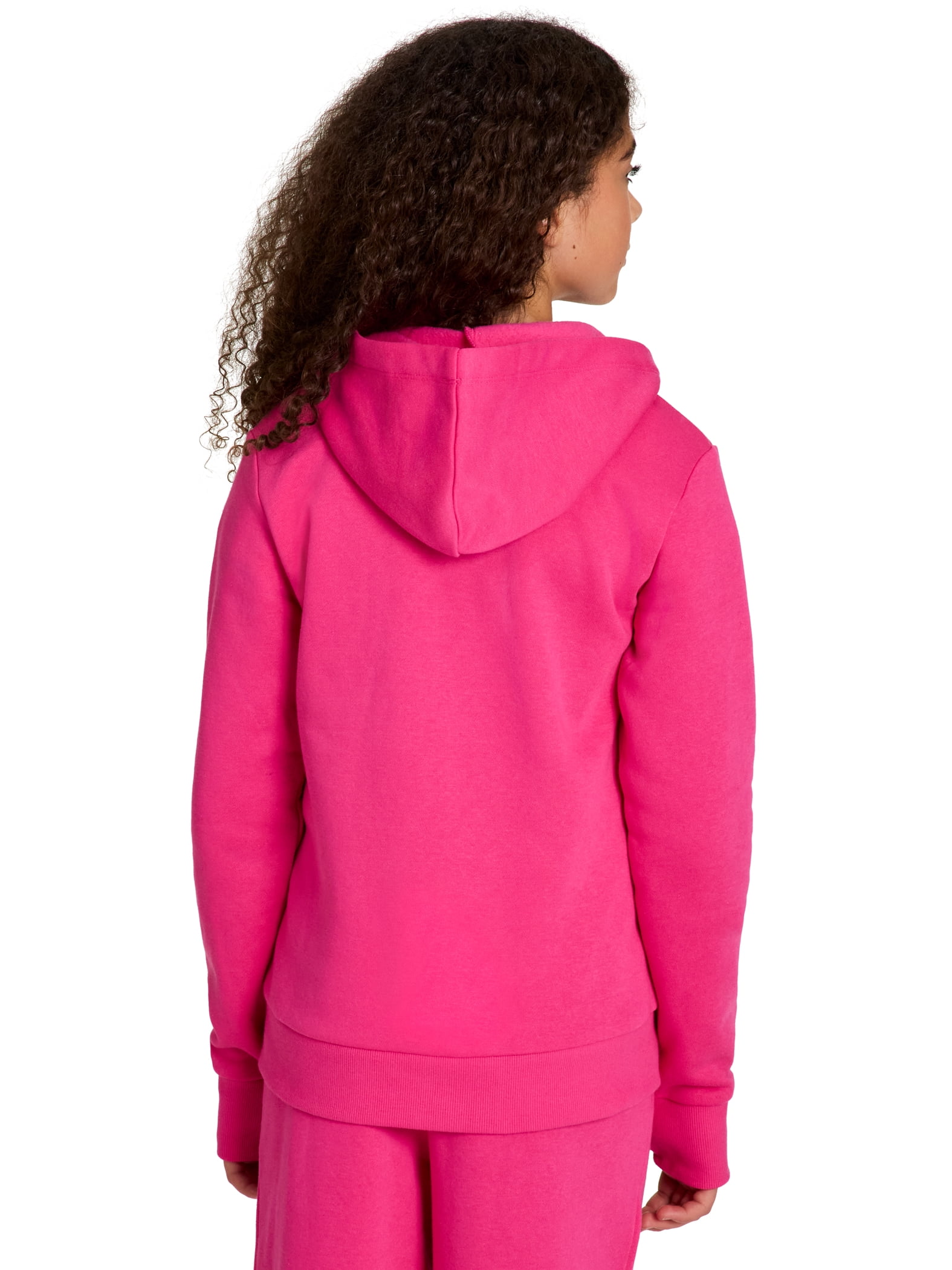 Reebok Girl’s Game Day Fleece Full Zip Hoodie, Sizes 4-18