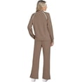 thumbnail image 4 of EASYBRAUS Women 2 Piece Sweatsuit Set Long Sleeve Crewneck Sweatshirt Wide Leg Split Pants XS-XXL, 4 of 5