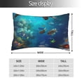 thumbnail image 2 of Sikiie Underwater Fish Turtle Pillow Covers, Throw Pillow Case Cushion Covers,Cushion for Bedroom,Couch,Home-14"x20", 2 of 6
