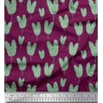 thumbnail image 1 of Soimoi Pink Georgette Viscose Fabric Banana Leaves Print Fabric by Yard 42 Inch Wide, 1 of 3