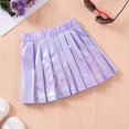 thumbnail image 4 of ZHOGXU Big Kids Girls Skirt Elastic Waist Colorful Comfortable Stylish Pleated Skirts For Party And Daily Wear Purple 4-5 Years, 4 of 9