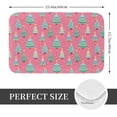 thumbnail image 2 of Rateoe Pastel Christmas Trees on Pink Pattern Flannel Door Mat Indoor Outdoor Entrance, Waterproof All-Weather Doormat,Fade Resistant, Low Profile Entryway Mat 16x24in, 2 of 7