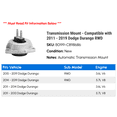 thumbnail image 2 of Transmission Mount - Compatible with 2011 - 2019 Dodge Durango RWD 2012 2013 2014 2015 2016 2017 2018, 2 of 2