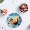 thumbnail image 4 of XDDJA Dandelion Set of 8 Round Coaster for Drinks, Absorbent Ceramic Stone Coasters Cup Mat with Cork Base for Home Kitchen Room Coffee Table Bar Decor, 4 of 5