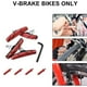 thumbnail image 5 of Juego de pastillas de freno para bicicleta de color rojo, 2 pares para bicicletas V-Bikes y MTB, incluye 4 tapas de cable y llave hexagonal, 5 of 5