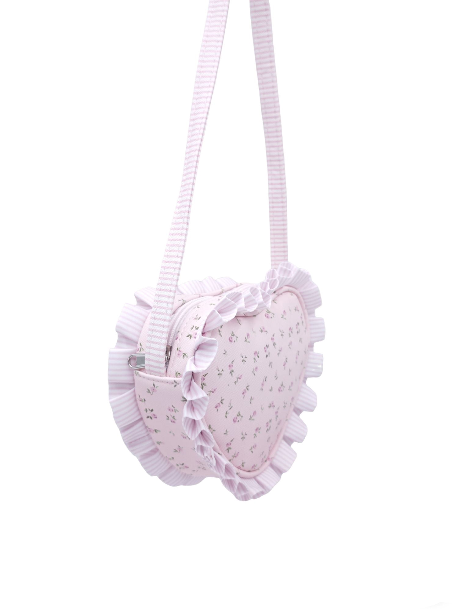 Wonder Nation Girls Mini Purse, Pink Floral and Stripe