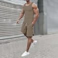 thumbnail image 2 of Men Summer Outfits Suit Clothes Men Mens Two Piece Suit Teen Custom Jackets for Men Full Body Workout Young Man Kan Sui Roaring 20s Suits for Man in Suits Men's Daily Use Casual Khaki XL, 2 of 9