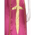 thumbnail image 6 of Nyeemya Women's 2 Piece Lyrical Dance Outfit Liturgical Worship Maxi Dress with Praise Dance Tunic Hot Pink&White XL, 6 of 7