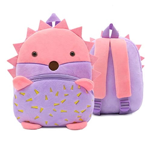 Mochila animales Ladyzone, niños pequeños, bolsa peluche. 10 guardería niñas/niños 1-6 años (Erizo)