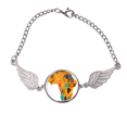 thumbnail image 1 of África, elefante africano de Sabana ilustración Mapa Pulsera pulsera pulsera alas de ángel pulsera, 1 of 3
