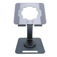 thumbnail image 2 of Adjustable Tablet Stand for Desk, Foldable 360 Rotating Cell Phone Holder, Portable Aluminum Alloy Desktop Tablet Stands Holder Hollow Out Heat Dissipation, 2 of 7