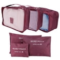 thumbnail image 1 of Organizador de viaje bolsa de almacenamiento de 6 piezas/juego ropa de viaje zapatos maquillaje para viajes almacenamiento de ropa sujetadores de ropa, 1 of 8