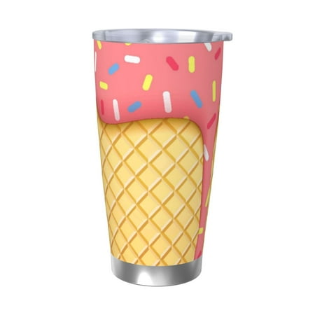 

Junzan for 20oz Stainless Steel Insulated Car Cup with Spillproof Lid - Insulated Coffee Mug Thermal Cup-Without Straw