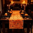 thumbnail image 2 of Antqov Halloween Table Runner 13x37" Pumpkin Table Runners Soft Halloween Runners for Tables Kitchen Dining Party Holiday Supplies, 2 of 2