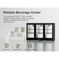thumbnail image 5 of OUTBID 53" Under Counter Beverage Refrigerator, 12.5 Cu.Ft Three-Sided Glass Door Display Cooler with LED Lighting and LCD Screen, Ideal for Beer, Soda, Wine, Perfect for Kitchen, Shop, and Bar Use, 5 of 9