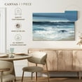 thumbnail image 5 of Elephant Stock Long Beach Waves Wall Art - Horizontal Canvas Wall Art - Living Room Wall Decor - Abstract Canvas - Blue And White Decor By Carol Robinson - 12" x 8", 5 of 8