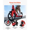 thumbnail image 3 of KFFKFF Trottinette pour Enfants de 8 Ans et Plus, Ados et Adultes, Trottinette pour Tout-Petits à 2 Roues avec Guidon à Hauteur Réglable, Grand Plateau Antidérapant, Rouge + Noir, 3 of 9