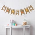 thumbnail image 5 of HongHeng 1Pc Burlap Radish Garland Banners, Bunny Burlap for Easter Decorations Home office School Outdoor Party Supply, 5 of 6