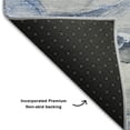 thumbnail image 3 of Addison Rugs Mayfield Washable Transitional Watercolors Blue Rectangle Rug, 10' x 14', 3 of 6