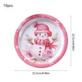 thumbnail image 2 of Darzheoy 10PCS Christmas Disposable Plates, Holiday Party Supplies for Dinner and Events, Festive Paper Plates for Family Gatherings, Decorative Tableware for Celebrations, 2 of 6