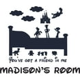 thumbnail image 1 of Custom Name Wall Decal - Youve Got A Friend In Me Kid Personalized Wall Sticker for Home Boy Girl Bedroom Decoration - Size: 14 In x 11 In, 1 of 3