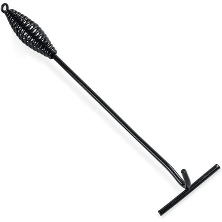 10inch Dutch Oven Lid Lifter with Spiral Bail Handle, Cast Iron Dutch