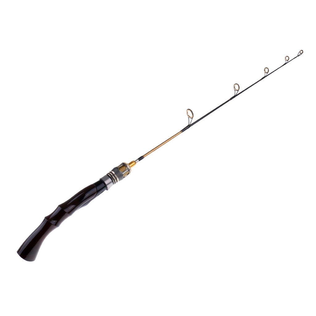 Axioma Travel Fishing Rods- Ice Fishing Rod, Ultralight Aluminum Alloy Mini Winter Fishing Rod Pole Model D