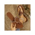 thumbnail image 7 of Women's Comfortable Brown Thong & Flip-Flop Summer Beach Flat Sandals, 7 of 7